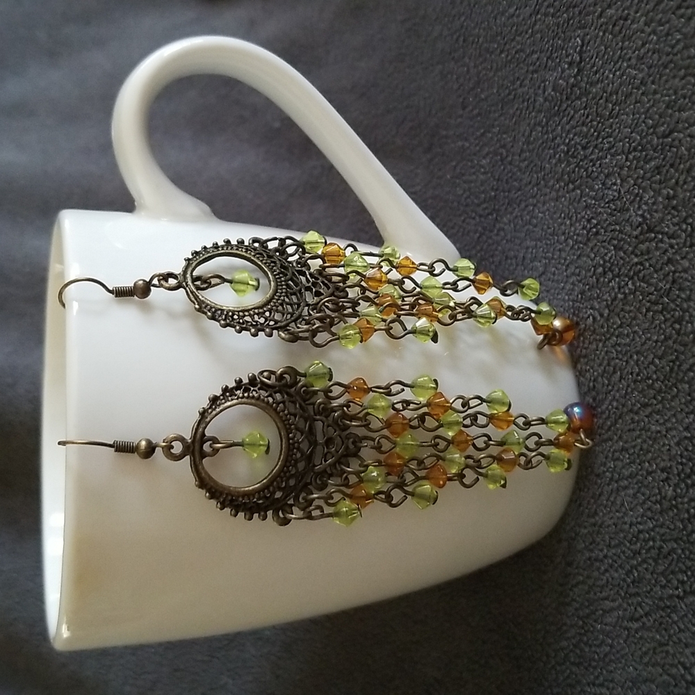 Multicolored Statement Earrings